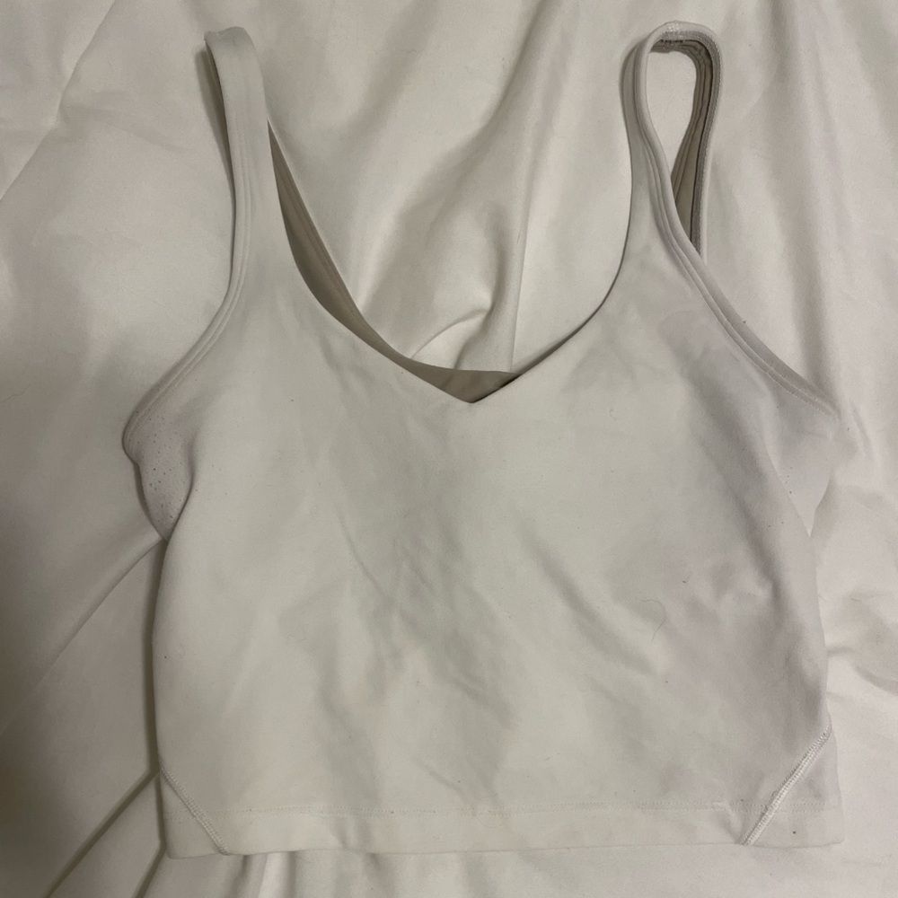 white Lululemon align tank